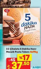 CC ÇİKOLATA 5 DAKİKA HAZIR MOZAİK PASTA TABANI 4X75 G